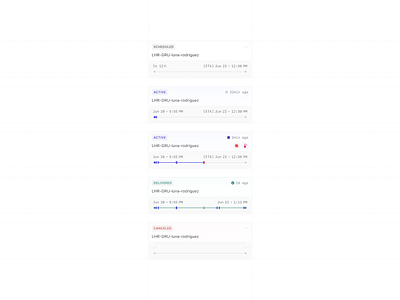 Shipment details card analytics app clean dashboard data design enterprise interface minimalist mobile modern product saas shipment software startup ui ux visualization widget