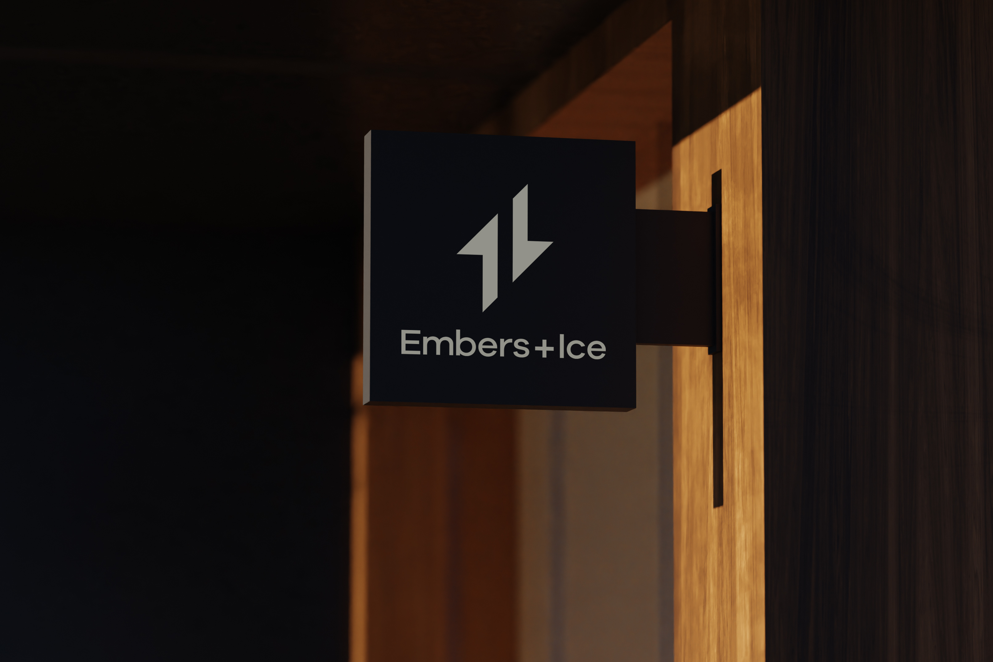 Embers + Ice branding florida graphic design logo sauna spa tampa wellness