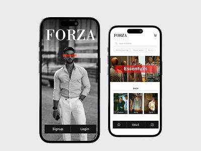 Luxury Italian Menswear app appdesign clothingappdesign ecommerce fashionapp figma mobileapp ui uiux uiuxdesign ux