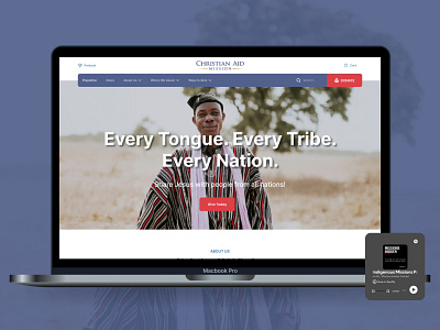Christian AID Mission donate elementor ngo ui wordpress