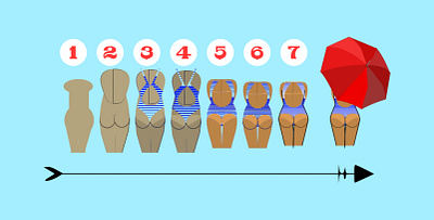 making the view - a long and torturous route babes beach bums doodle illustration making of shunte88 the view vector