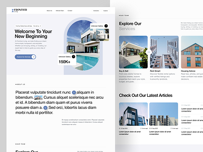 🏠 Housing Website Concept – Warm & User-Friendly Experience clean corporate dailyui design homepage housing landing page lightmode real estate ui uidesign webdesign white