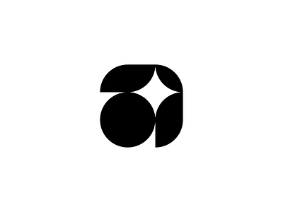 A With Spark Logo Design // For Sale a logo abstract logo ai astro bold logo branding geometric logo letter a logo logo design minimal logo minimalist logo modern logo negative spac spark star starburst timeless logo