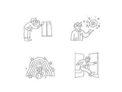 YKK Illustrations art artist concepts conceptual illustration design drawing fun graphic design illustration illustrator people illustration simple art simple illustration surreal