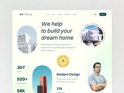 Real Estate Web Design: Landing Page architecture design dribbble home landing page property property management real estate agent real estate landing page real estate ui real estate website residence trendy user interface website website design