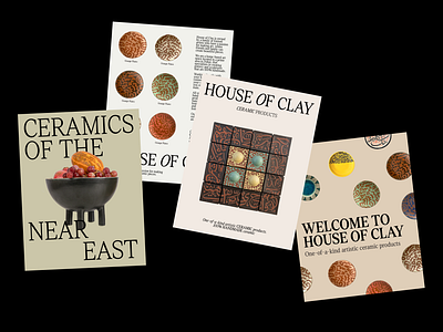 House of Clay | Posters branding clean design dubai dubai designer poster ui