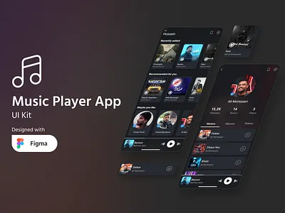 MUSIC APP PLAYER ui
