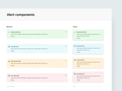 Sales Layer DS - Alert alert banner components design design system notification semantic toast ui ux