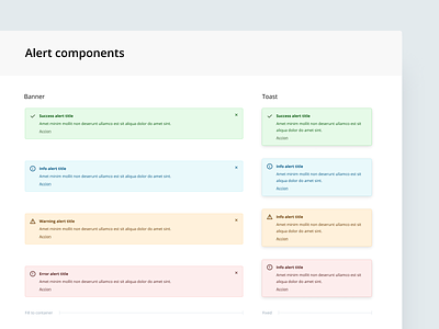 Sales Layer DS - Alert alert banner components design design system notification semantic toast ui ux