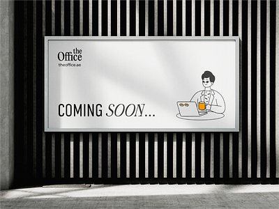 Brand identity for a coworking cafe in Dubai branding cafe design graphic design identity illustration logo package