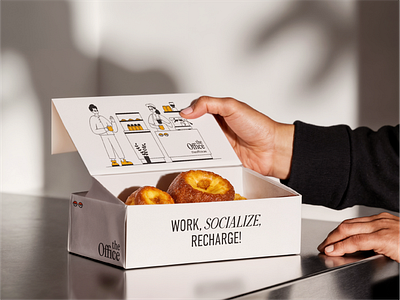 Brand identity for a coworking cafe in Dubai branding cafe design graphic design identity illustration logo pakcage