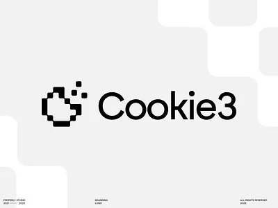 Cookie3 - Logo blockchain branding cookie cookie3 crypto custom defi logo properly symbol typography visual