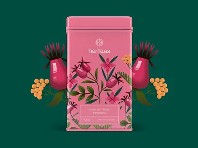 Herbal Tea Box Design beverage box branding commerce design design studio digital art digital illustration drinks graphic design identity design illustration illustrator logo marketing packaging packaging design tea tea box tea brand