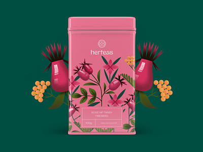 Herbal Tea Box Design beverage box branding commerce design design studio digital art digital illustration drinks graphic design identity design illustration illustrator logo marketing packaging packaging design tea tea box tea brand