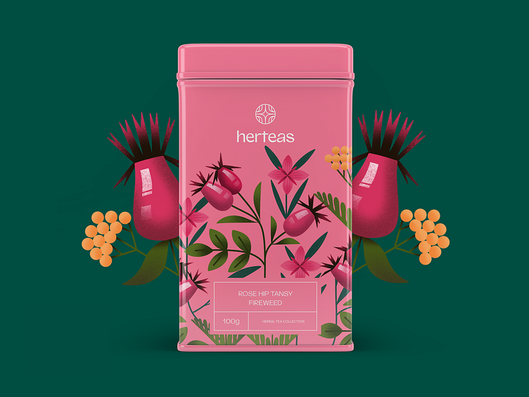 Herbal Tea Box Design by tubik.arts on Dribbble