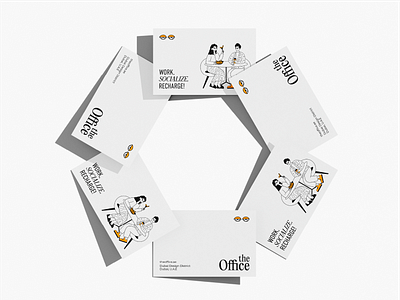 Brand identity for a coworking cafe in Dubai branding cafe design graphic design identity illustration logo package