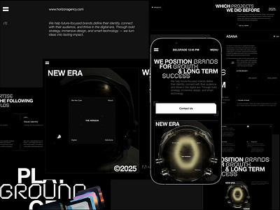 The Horizon Agency® agency design dribble editorial figma iphone mobile responsive typography ui web design website