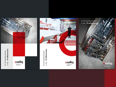 Image folder for Exelliq injection moulding machines branding cd ci corporatedesign corporateidentity design folder graphic design imagefolder