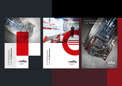 Image folder for Exelliq injection moulding machines branding cd ci corporatedesign corporateidentity design folder graphic design imagefolder