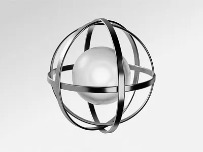 Infinite Motion - Processing 3d ai animation artificial intelligence atom chrome circle interaction loop metallic molecule motion graphics process sphere ui voice ai