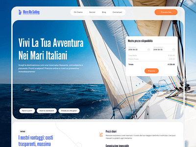 Website Design for Mare Blu Sailing. Yacht Rental boats booking catering clear graphic design landingpage marine rent sailing sea travel ui uidesign uiux ux uxdesign vessel water sports webdesign yacht