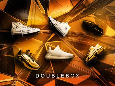 Doublebox - Graphic Design abstract banner brand branding clothes creative design graphic graphic design illustration logo orange shoes ui ux vector yellow