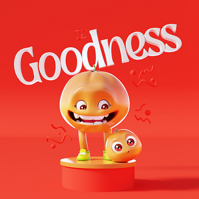 Goodness/Fruits of the Spirit 3d animation bible branding cartoon character design colorfull design funny happy illustration ui