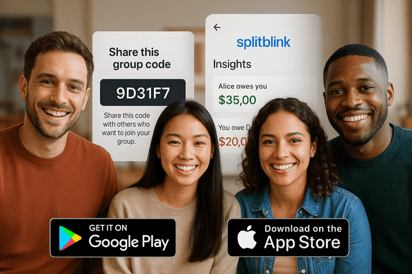 Splitblink Mobile App branding graphic design marketing mobileapp ui uiux