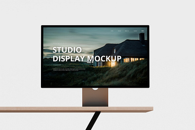 STUDIO DISPLAY MOCKUP 3d branding mockup