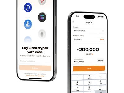 Crypto Exchange amount buy and sell coin crypto cryptocurrency design exchange illustration ios mobile app mockup onboarding startup ui uiux vector web3