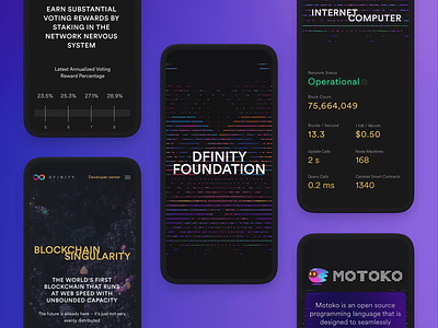 DFINITY Mobile Appearance 3d animation app branding design graphic design icons identity illustration interface ios iphone mobile motion graphics ui ux vector web web design website design