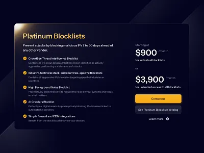 Pricing Card bullet points card checklist dark design gold marketing orange pricing theme ui web website
