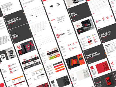 Branding for b2b deeptech saas startup, Ylem.... b2b brand design branding colourful design graphic design grey logo minimal red saas saas branding tech tech branding technology technology branding white