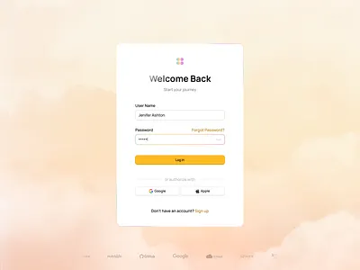 Log in Page ai b2b chatgpt design open ai saas trend ui ui design webdesign