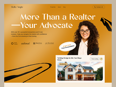 Real Estate Portfolio Agent Porfolio Website ui ux design agent website app design apps branding design graphic design illustration istie iftear landing page logo real esate agent real esate portfolio website real estate real estate agent real estate agent website design real estate app real estate website ui website