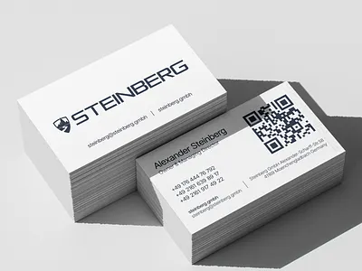 Business Card STEINBERG branding businesscard card design graphic design logo polygraphy