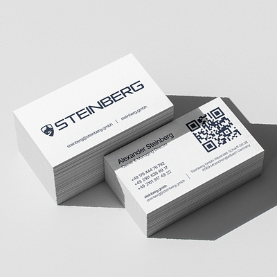 Business Card STEINBERG branding businesscard card design graphic design logo polygraphy