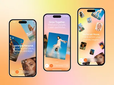 Mobile App Onboarding Concept - Social Media app branding concept design graphic design illustration mobile app onboarding social media ui uiux design websites websites design