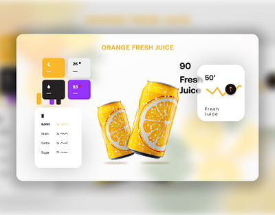 🍊 Orange Fresh Juice – UI Concept Design 3d app branding design graphic design illustration landingpage logo moderndesign motion graphics ui uiux design vector website design
