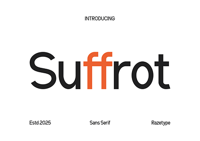 Suffrot Font alphabet brand brand identity branding clean company corporate elegant font formal heading headline lettering magazine minimalist packaging poster title typeface typography