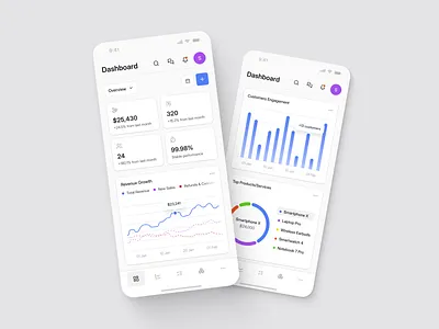 NexusDash | Mobile App Version Light aidevelopment app branding design development illustration no code no code development nocode ui web design web development