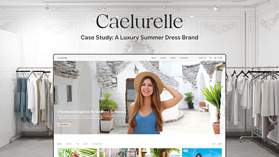 A Modern Luxury Summer Dress Fashion Website Store clothing clothing website design fashion fashion website figma figma design landing page luxury minimalist modern web design online online store shop summer ui ui design uiux design web design website