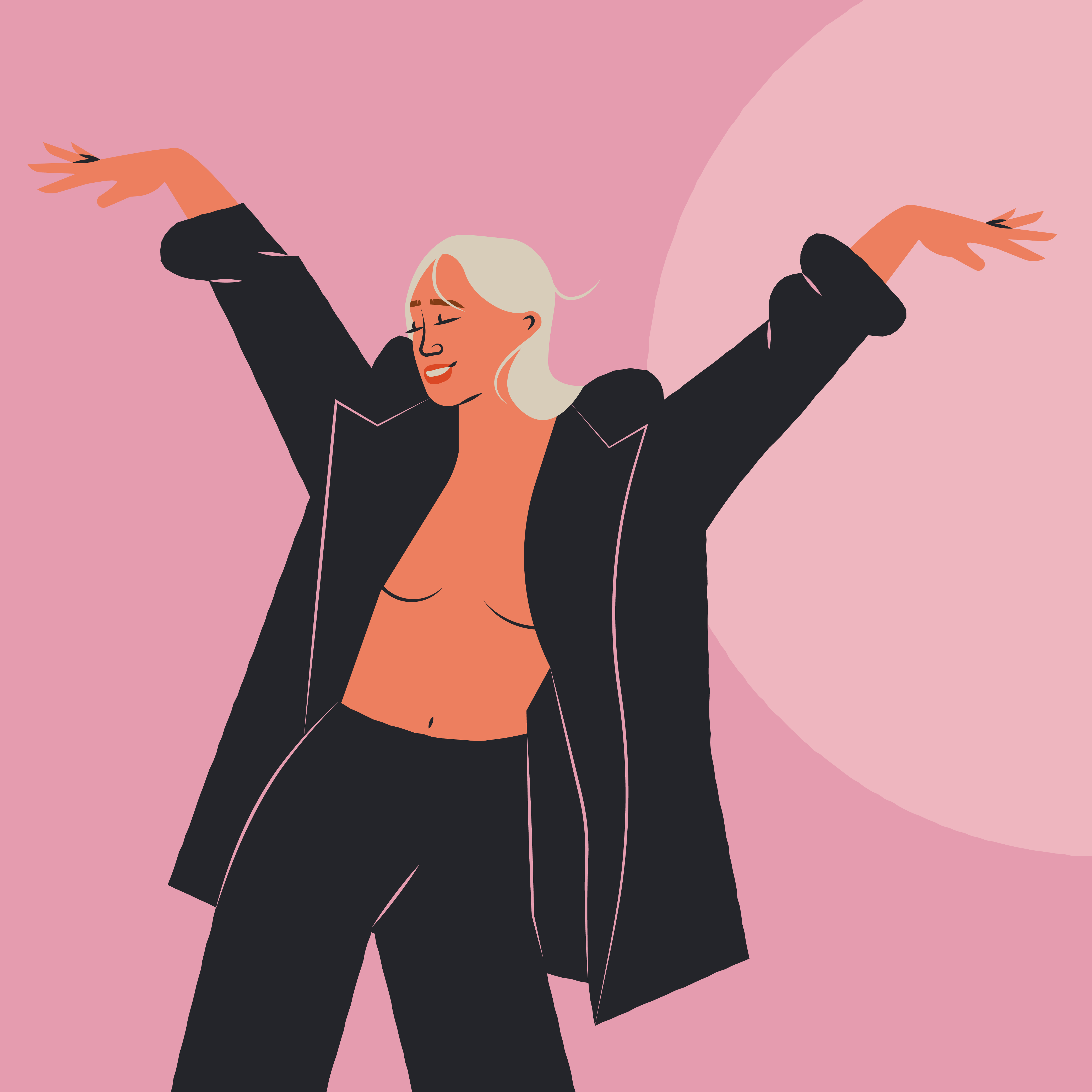 Illustration inspired by the song Flowers - Miley Cyrus adobe illustrator branding celebrity creative design editorial editorial illustration fashion illustration female character feminine illustration illustrator miley cyrus woman