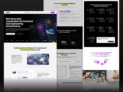 Landing Page Design – Real-Time Diagramming for Industrial Inter brand design graphic design landing page ux for data tools web design