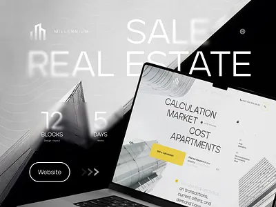 Real estate sale × Website design for an agency design figma graphic design landing landing page real estate site ui ux web design