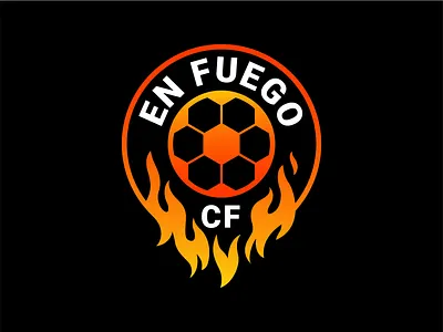 EN FUEGO Football Logo Design branding business logo clothing logo creative logo en fuego logo fire football flat logo football logo illustration logo logo design minimal logo monogram logo soccer logo sports sports design sports logo wordmark logo