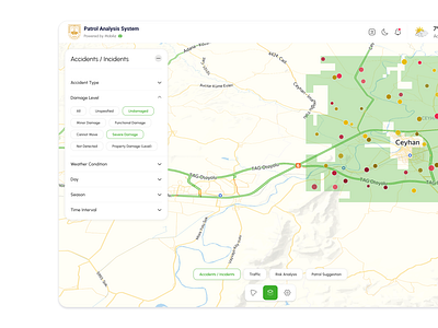 Jandarma app app design dashboard data app data driven product design data map design gendarme jandarma jandarma data product design ui user experience ux