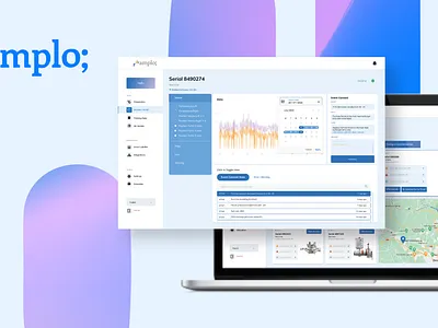Amplo Diagnostics Platform ai analytics platform app branding design graphic design logo machine diagnostics machinery stainless steel typography ui ux vector