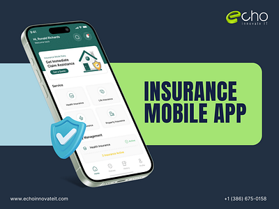 Insurance Mobile App branding graphic design ui