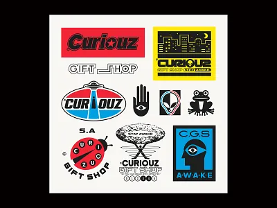 S.A01 alien frog graphic design illustration ladybird logo riso typeface typography ufo